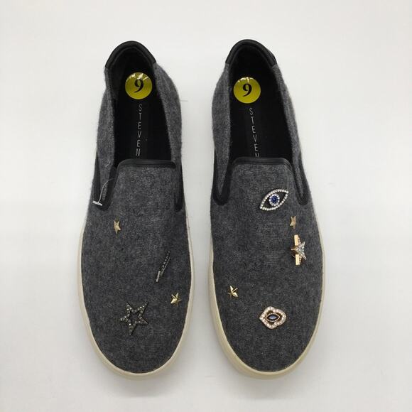 Steven by Steve Madden Gerry Charm Slip Ons - 9 - Picture 2 of 8